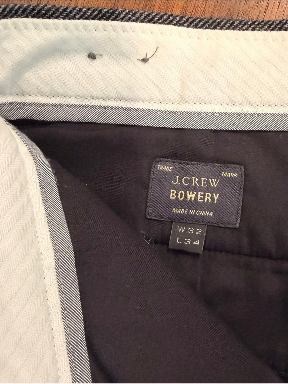 J.Crew Bowery Wool Herringbone Dress Pants – 32x34